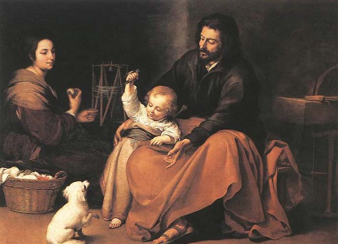 The Holy Family with a Bird